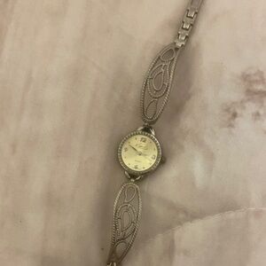 Kim Rogers Silver and Gold Women's Watch